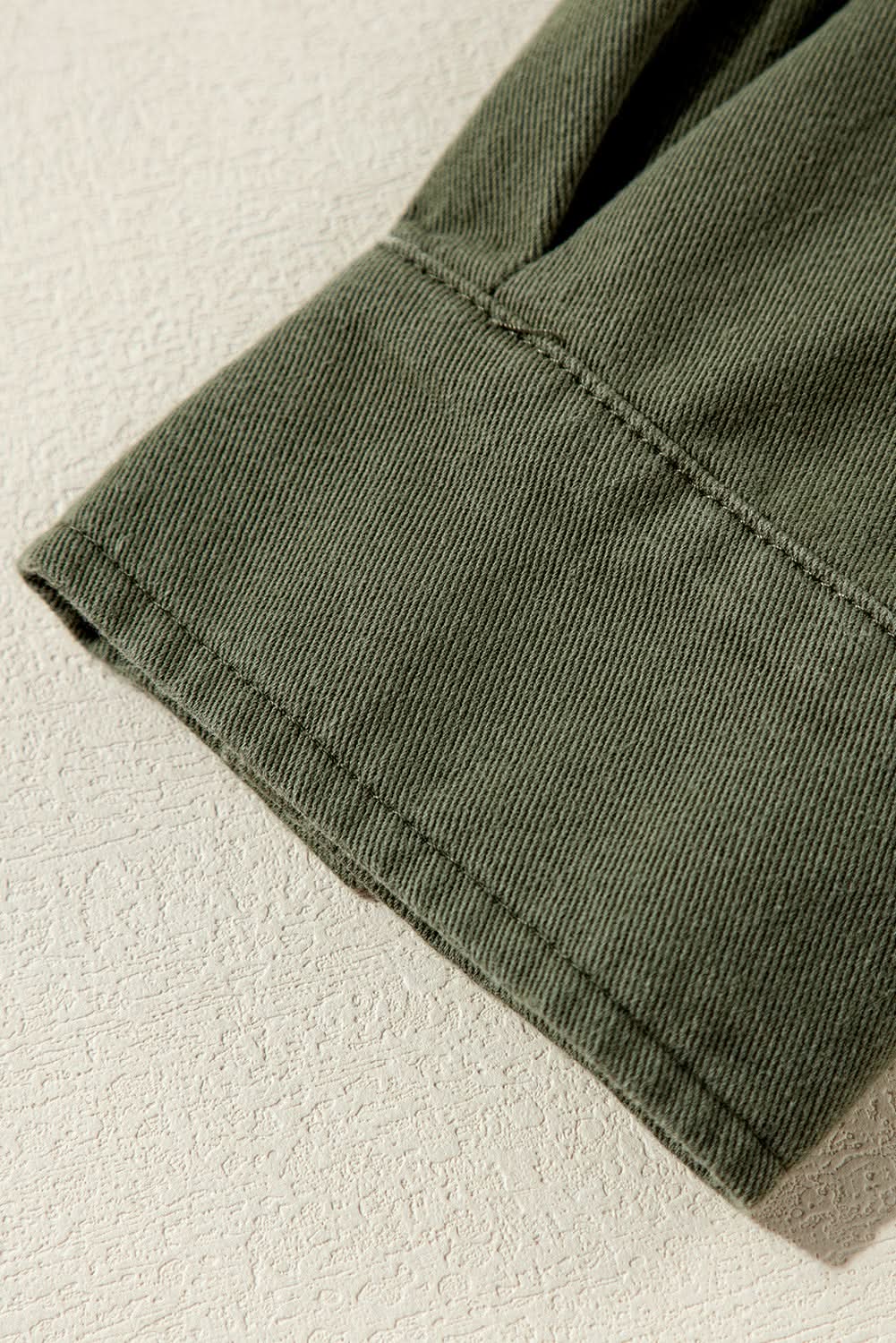 Moss green collared jacket for women - Love Salve